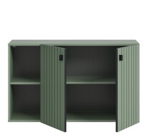 Sitzbank >Station< in Smoke Green - 106x63x37cm (BxHxT)