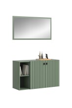 Garderoben-Set >Station< in Smoke Green -...