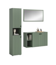 Garderoben-Set >Station< in Smoke Green -...