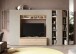 Wohnwand >Ilary< in Argilla / Eiche Cadiz Nachbildung - 305x186x40 (BxHxT)