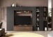 Wohnwand >Ilary< in Lava / Mercure Nachbildung Holzstruktur - 305x186x40 (BxHxT)