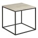 Beistelltisch >Vita< in Travertin, Melaminfolie - 45x45x45cm (BxHxT)