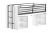 Hochbett >Sam< in Weiß Dekor, Holzwerkstoff - 219x116,6x98cm (BxHxT)