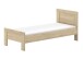 Einzelbett >Sam< in Eiche Melamin Dekor, Holzwerkstoff - 206,4x87x94,6cm (BxHxT)