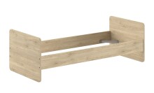 Babybett >Sam< in Eiche Melamin Dekor, Holzwerkstoff - 124,8x95,1x65,8cm (BxHxT)