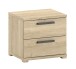 Nachtkommode >Sam< in Eiche Melamin Dekor - 50x50x46,7x39 (LxBxHxT)