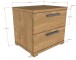 Nachtkommode >Sam< in Eiche Melamin Dekor - 50x50x46,7x39 (LxBxHxT)