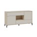 Sideboard >NAPOLI II< in Eiche Dekor / Kaschmir - 151x80x41 (BxHxT)
