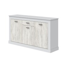 Sideboard >DACITE< in Velho Weiß und Artik Weiß - 158x87x40 (BxHxT)