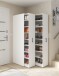 Schuhschrank >Laundry< (2er-Set) in Artik Weiß - 74x183x60 (BxHxT)