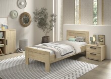 Schlafzimmer-Set >Sam< (2er-Set) in Eiche Melamin...