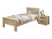Bett-Set >Sam< (2er-Set) in Eiche Melamin Dekor - 94,6x87x206,4 (BxHxT)
