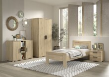 Schlafzimmer-Set >Sam< (4-teilig) in Eiche Melamin...