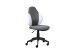 Schreibtischstuhl >JESSI< in Grau/Weiß, Mesh - 52x103,5x56cm (BxHxT)
