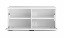 Schuhbank >Menaro< in weiss / Viking Oak Dekor - 90x44x37 (BxHxT)