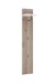 Garderobenpaneel >Menaro< in weiss / Viking Oak Dekor - 30x160x25 (BxHxT)