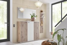 Garderoben-Set >Menaro< (3-teilig) in weiss /...