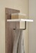Garderoben-Set >Menaro< (3-teilig) in weiss / Viking Oak Dekor - 172x198x37 (BxHxT)