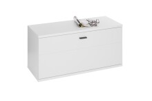 Garderoben-Set >Menaro< (4-teilig) weiss / Viking Oak Dekor - 185x198x37 (BxHxT)