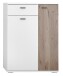 Garderoben-Set >Menaro< (4-teilig) in weiss / Viking Oak Dekor - 155x198x37 (BxHxT)