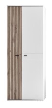 Garderoben-Set >Menaro< (5-teilig) weiss / Viking Oak Dekor - 260x198x37 (BxHxT)