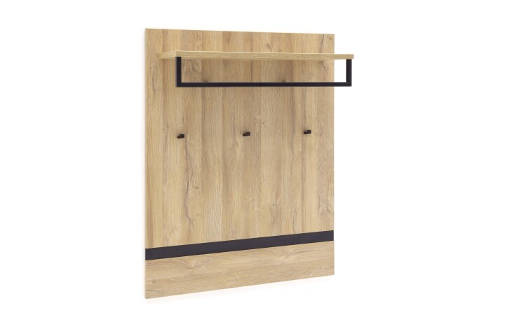 Garderobenpaneel >Toledo< in Grandson Oak - 90x113x28 (BxHxT)