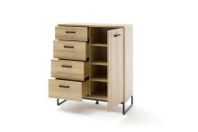 Kombikommode >Toledo< in Grandson Oak - 101x116x44 (BxHxT)