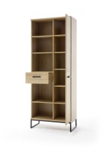 Stauraumregal >Toledo< in Grandson Oak - 76x196x38 (BxHxT)