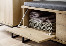 Garderoben-Set >Toledo< (5-teilig) in Grandson Oak - 267x196x38 (BxHxT)