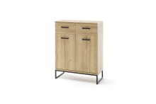 Garderoben-Set >Toledo< (2-teilig) in Grandson Oak - 81x196x38 (BxHxT)