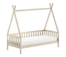 Kinderbett >Tipi< in Kiefer Natur, Kiefer massiv -...