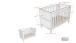 Babybett >Eva< in Weiß, Massivholz und MDF - 125x85,2x66,2cm (BxHxT)