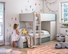 Etagenbett >EUREKA< 4in1 Aufba, Kaschmir /...
