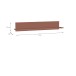 Wandboard >Alice Springs< in Terrakotta - 154x25,6x21,2cm (BxHxT)