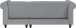 Ecksofa >Firenze II< in Grau, Samt-Cord - 241x83x154cm (BxHxT)
