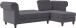Ecksofa >Firenze II< in Grau, Samt-Cord - 241x83x154cm (BxHxT)