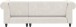 Ecksofa >Firenze II< in Creme-Weiß, Samt-Cord - 241x83x154cm (BxHxT)