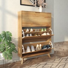 Schuhkipper >Essen< in Eiche Dekor - 89x125x24cm (BxHxT)