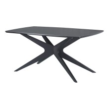 Esstisch >Dresden< in Schwarz, MDF - 160x76x90cm (BxHxT)