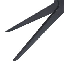 Esstisch >Dresden< in Schwarz, MDF - 160x76x90cm (BxHxT)