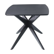 Esstisch >Dresden< in Schwarz, MDF - 160x76x90cm (BxHxT)