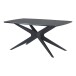 Esstisch >Dresden< in Schwarz, MDF - 160x76x90cm (BxHxT)