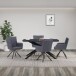 Esstisch >Dresden< in Schwarz, MDF - 160x76x90cm (BxHxT)