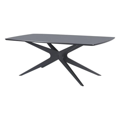 Esstisch >Dresden< in Schwarz, MDF - 200x76x100cm (BxHxT)