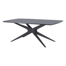Esstisch >Dresden< in Schwarz, MDF - 200x76x100cm...