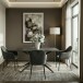 Esstisch >Dresden< in Schwarz, MDF - 200x76x100cm (BxHxT)