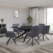 Esstisch >Dresden< in Schwarz, MDF - 200x76x100cm (BxHxT)