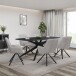 Esstisch >Dresden< in Schwarz, MDF - 200x76x100cm (BxHxT)
