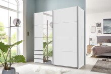 Schwebetürenschrank >NORDEN< in WEISS +...