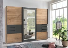 Schwebetürenschrank >LUZERN< in EICHE DEKOR +...
